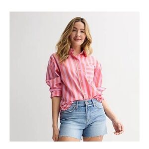 Petite Sonoma Goods For Life® Oversized
Boyfriend Shirt